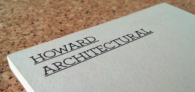 Howard Architectural Business card front